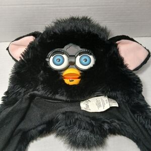 Furby | Toys | Htf Furby Hat Black 999 Tiger Rare Has Wear On The Beak ...
